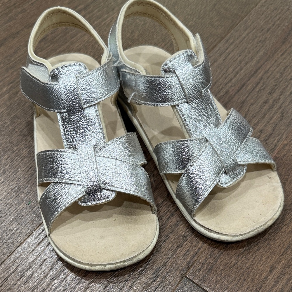 See Kai Run size 12 silver girls sandals